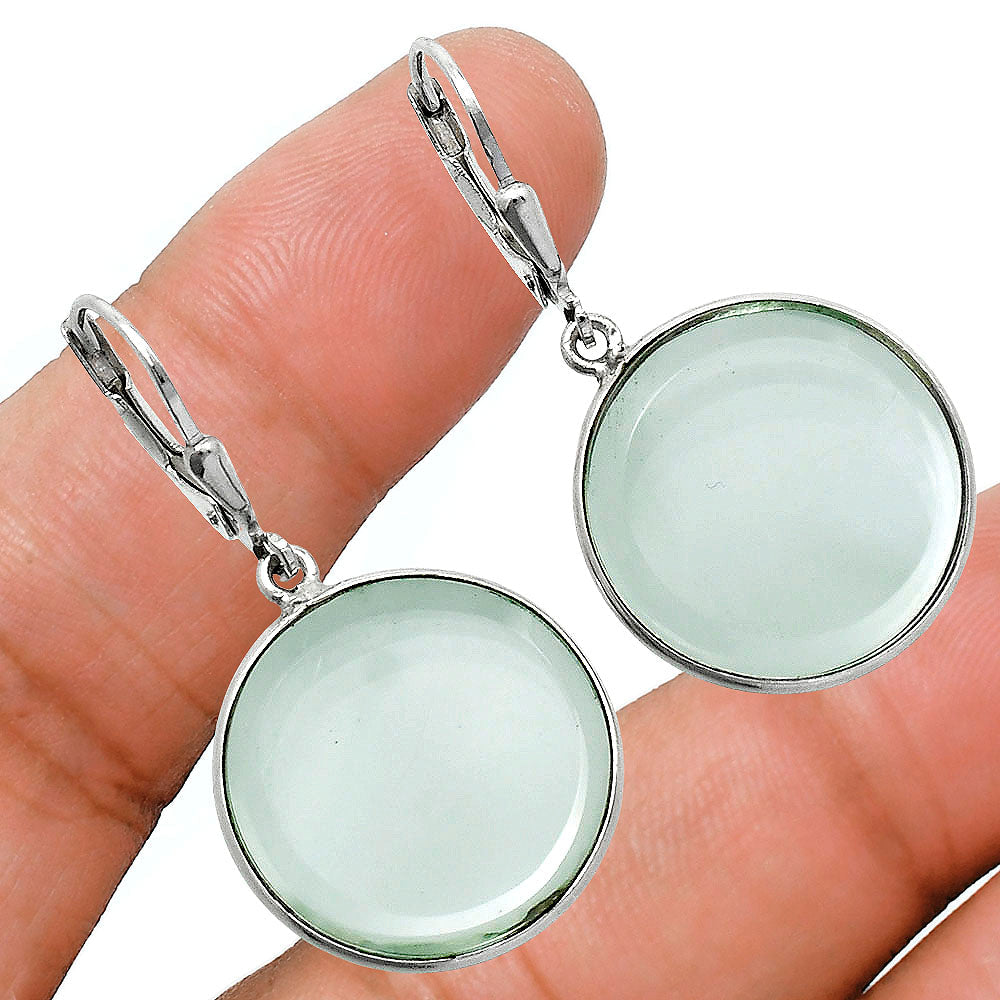 Premium Quality Prasiolite Pendant Earrings Set T-1015 16-ET10012-1
