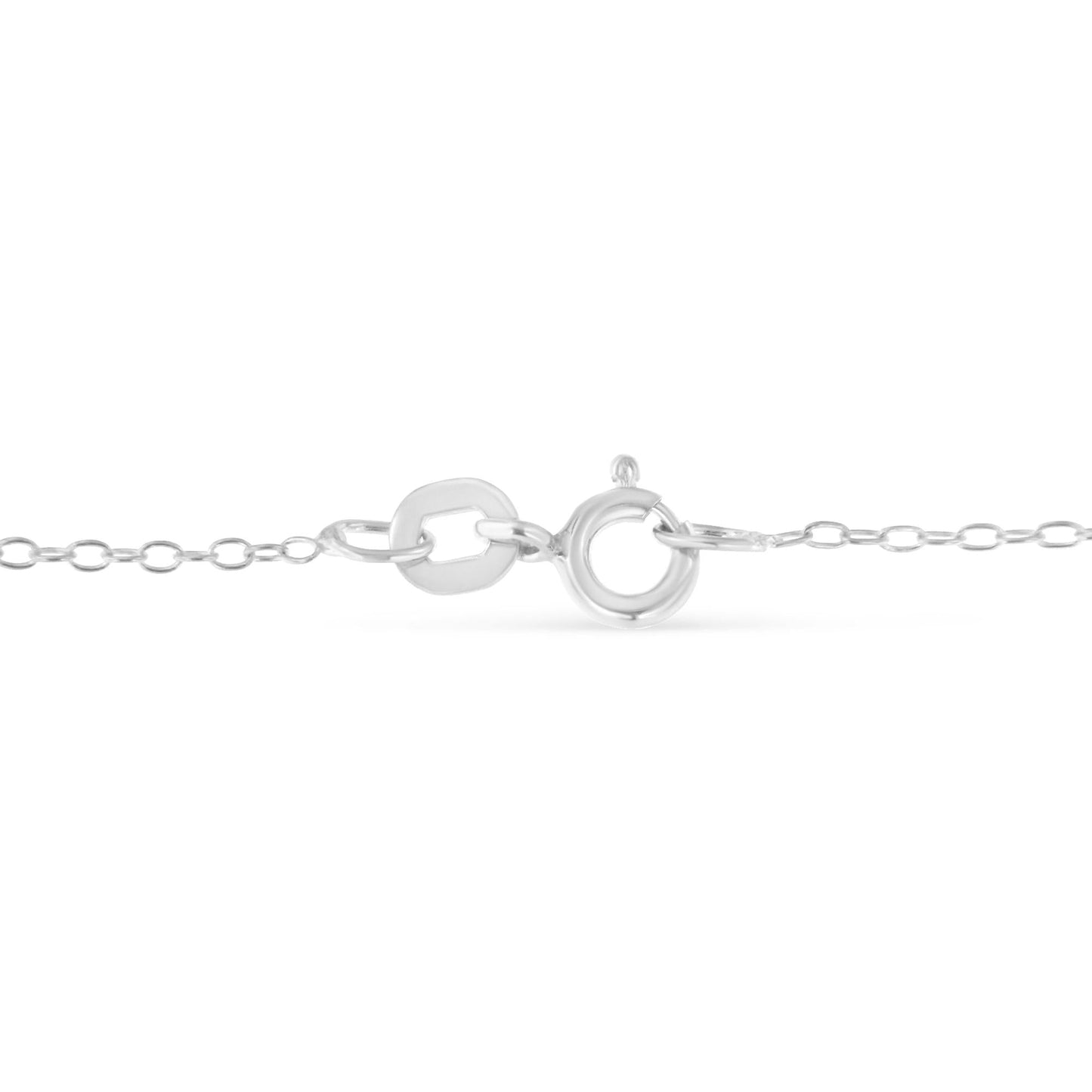 Sterling Silver Diamond Station Necklace (1/2 cttw, I-J Color, I1-I2 Clarity)-3