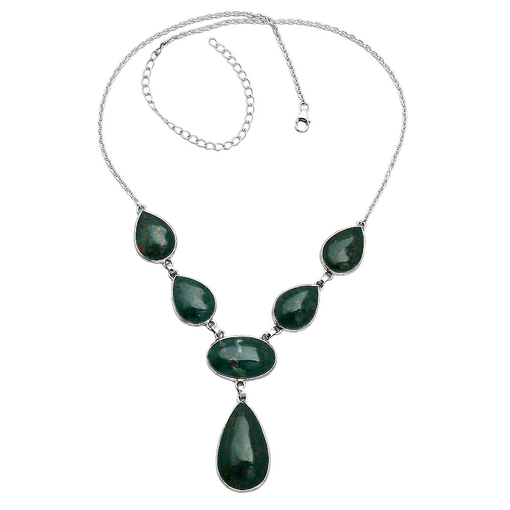 Natural Blood Stone - India Necklace N-1013 SDN2017-2
