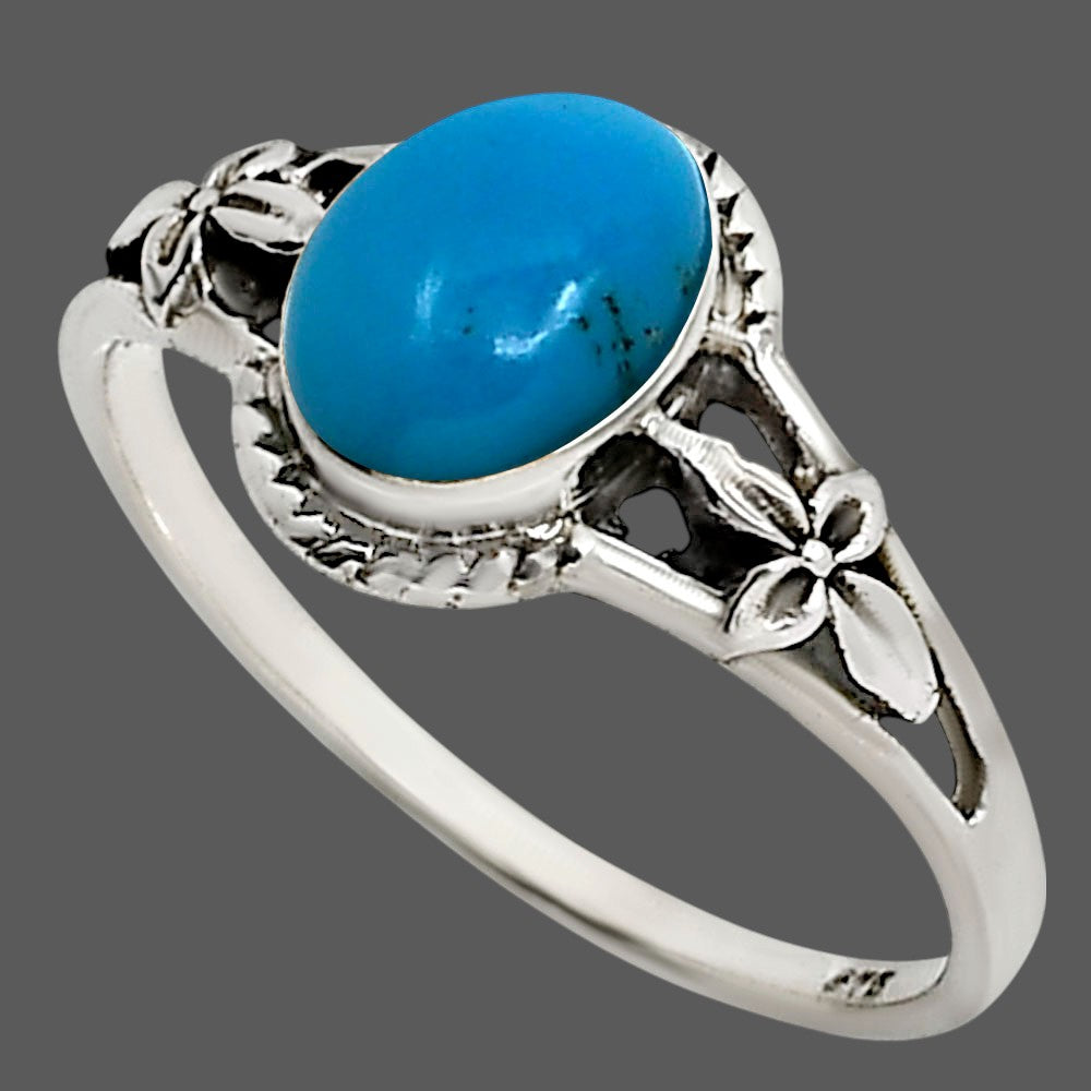 Sleeping Beauty Turquoise Ring size-5 R-1300 SDR250985-1