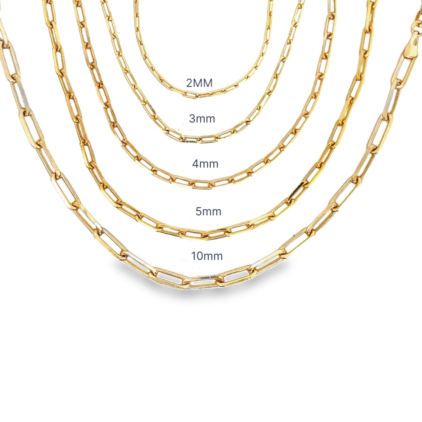 Paper Clip Chain Anklet (E162-E166)-0