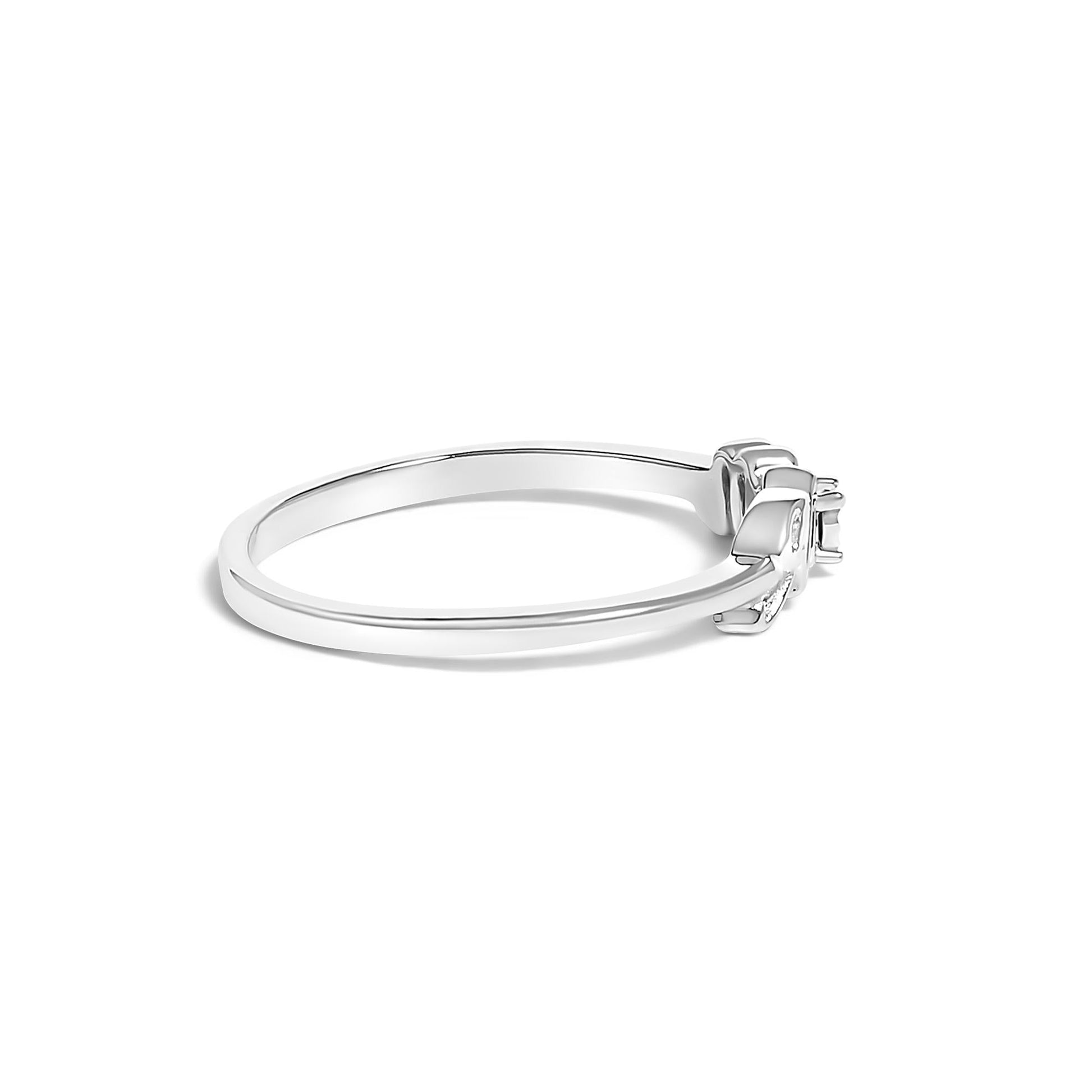 .925 Sterling Silver Diamond Accent "MOM"  Ring (J-K Color, I2-I3 Clarity)-1