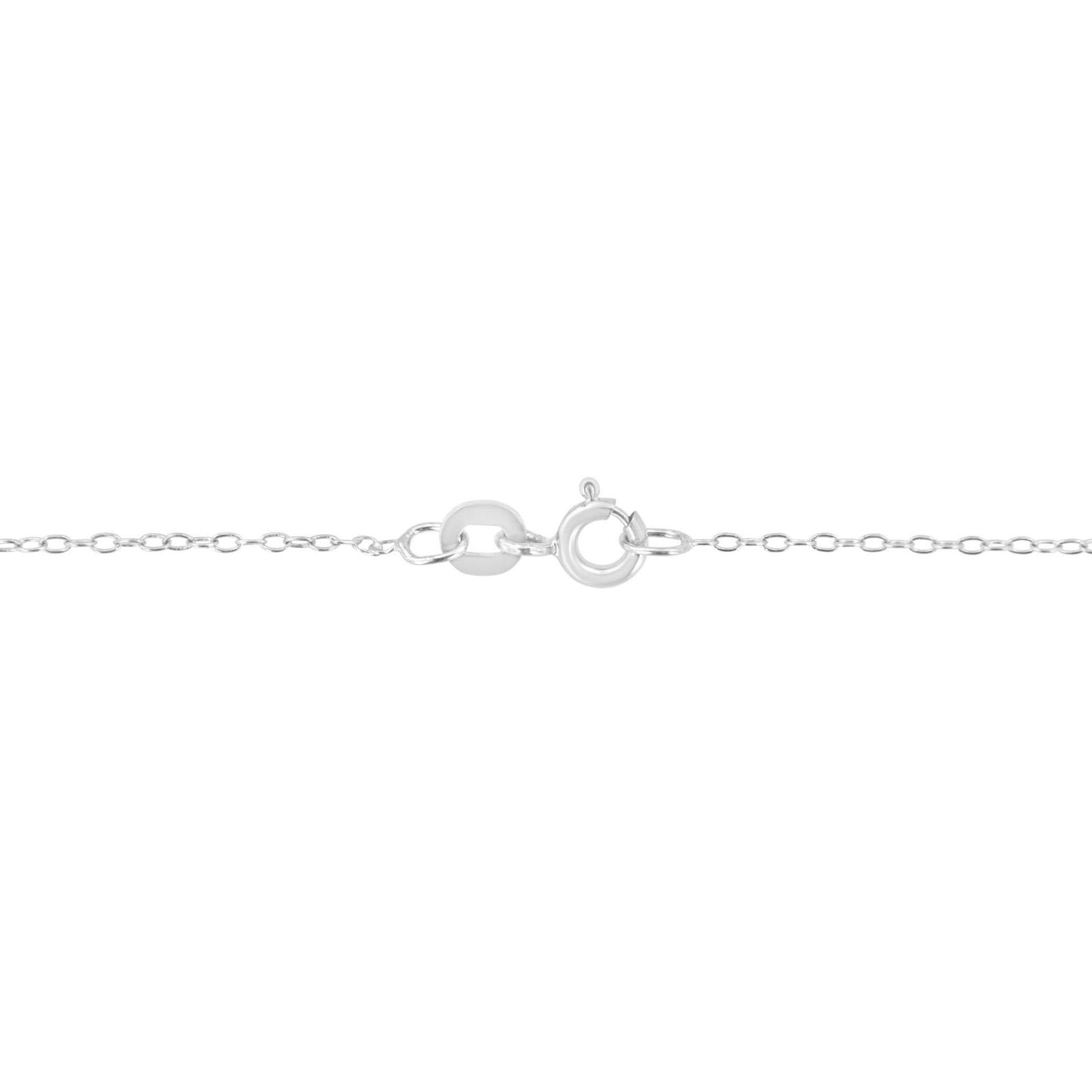 .925 Sterling Silver 3.00 Cttw Round Cut Diamond Cluster Heart 18" Pendant Necklace (K-L Color, I1-I2 Clarity)-4