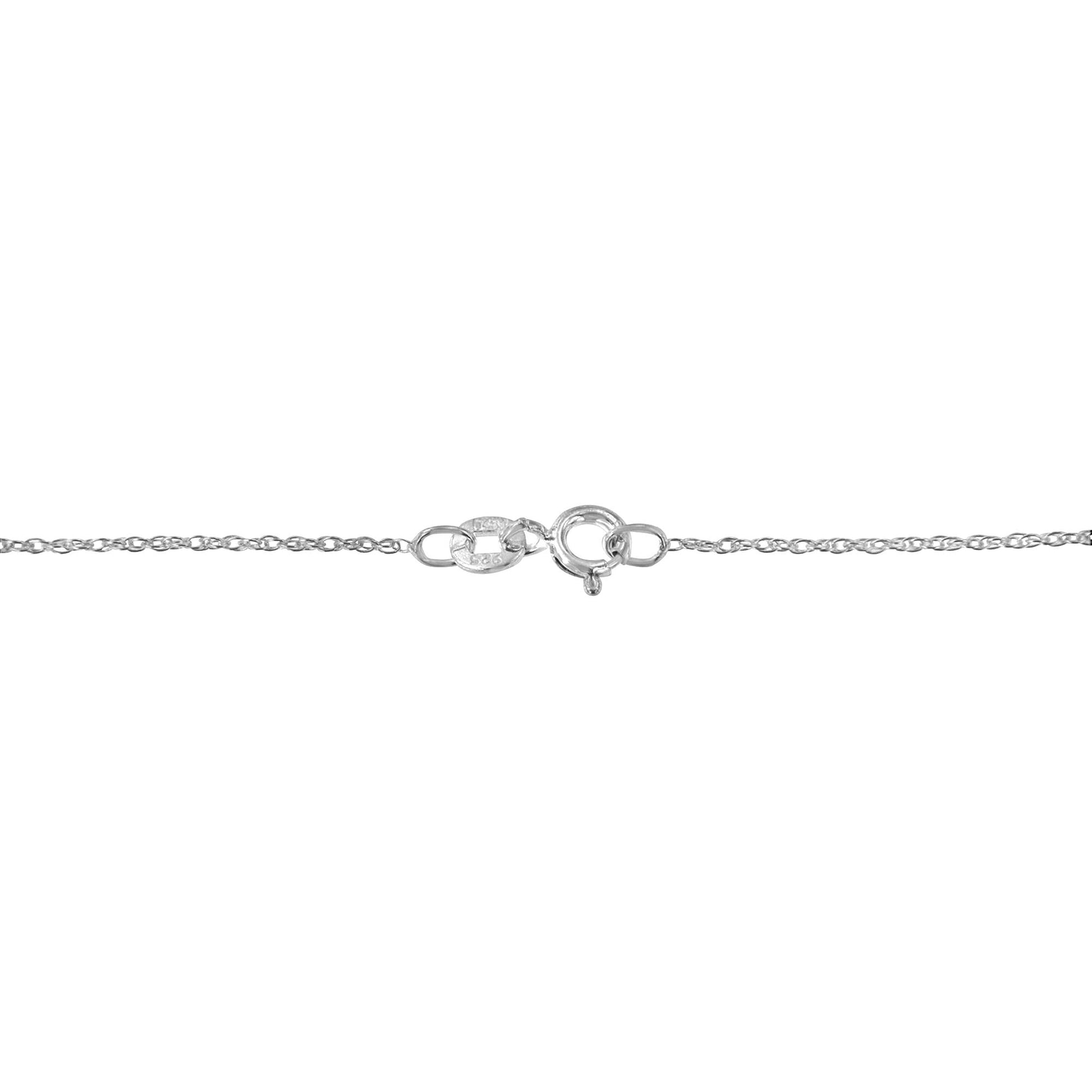 .925 Sterling Silver 1.00 Cttw Baguette Diamond Composite Open Heart 18" Inch Pendant Necklace (I-J Color, I1-I2 Clarity)-4