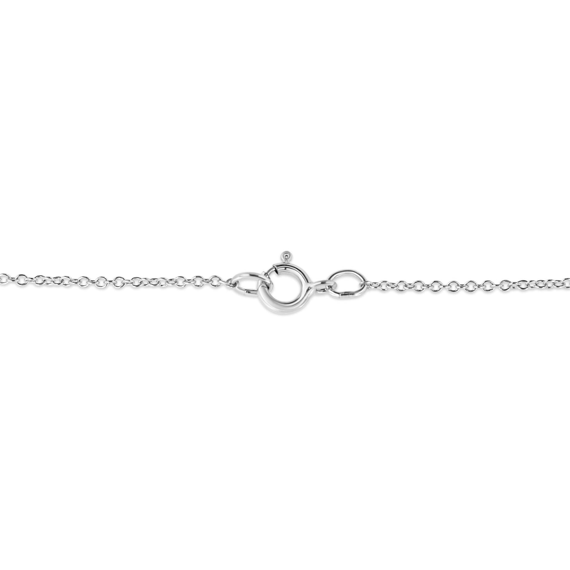 10K Gold 0.10 Carat Diamond Classic Bezel-Set Solitaire Pendant Necklace with 16"-18" Adjustable Chain (H-I Color, SI2-I1 Clarity)-2