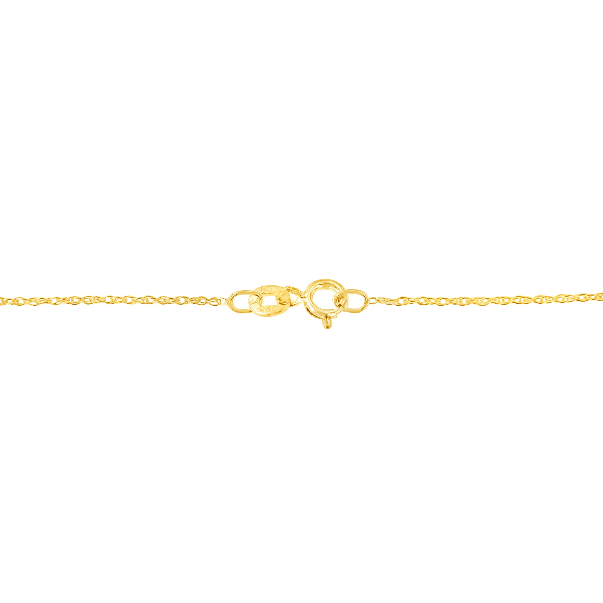 10K Yellow Gold 1/4 cttw Prong Set Round-Cut Diamond Open Heart 18" Pendant Necklace (K-L Color, I1-I2 Clarity)-2