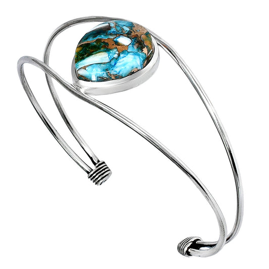 Premium Quality Spiny Oyster Turquoise Cuff Bangle Bracelet B-1013 32-EB10340-0