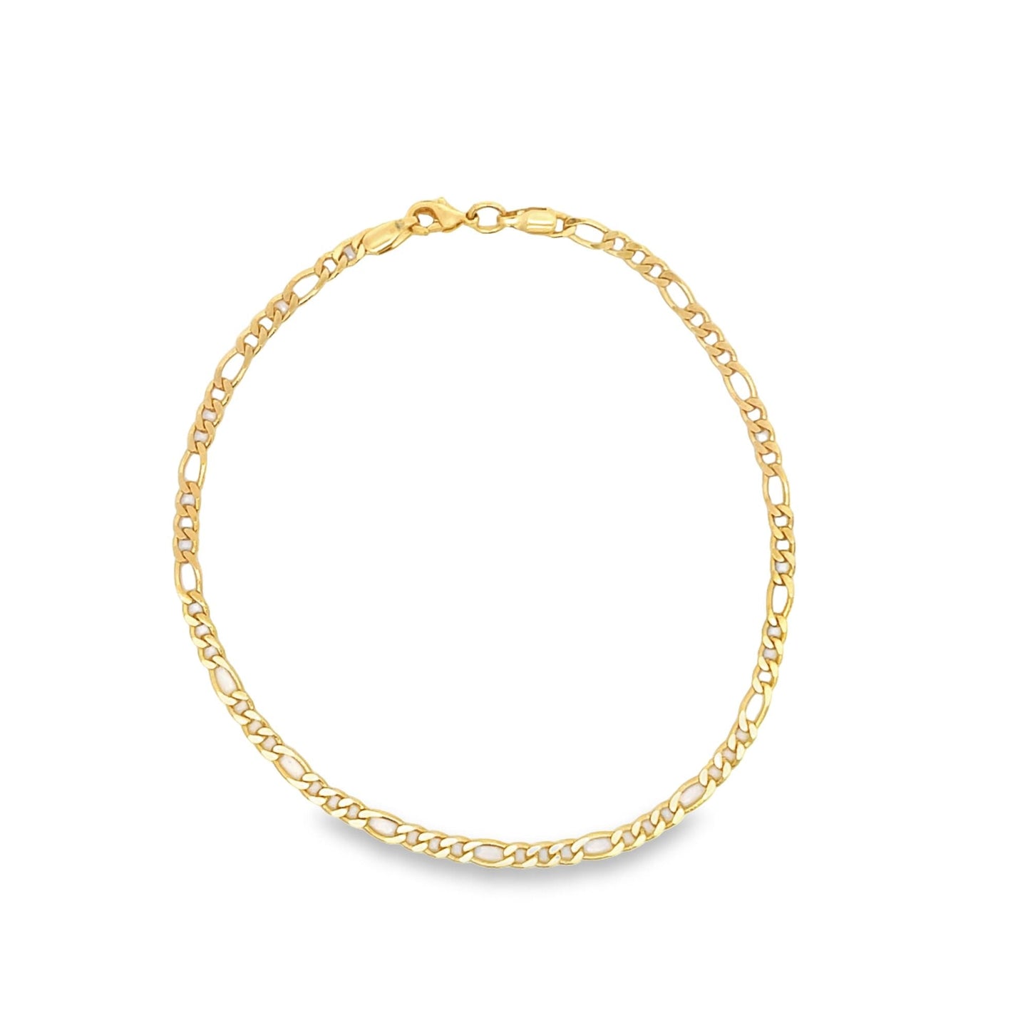 4mm Figaro Anklet (E55)-0