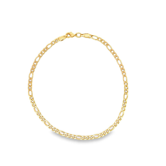 4mm Figaro Anklet (E55)-0
