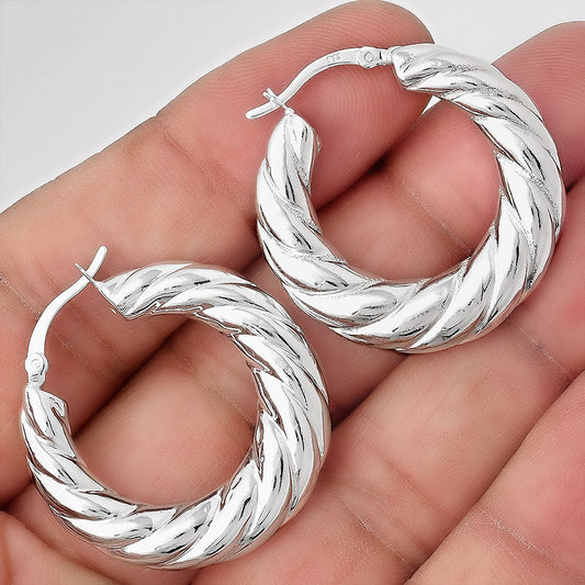 Twisted Hoop Earrings DGE1040-0