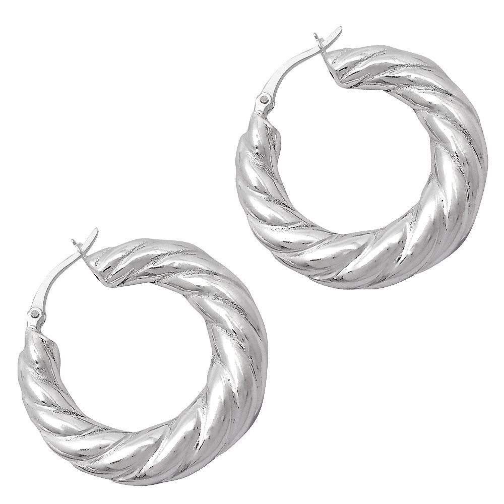Twisted Hoop Earrings DGE1040-3