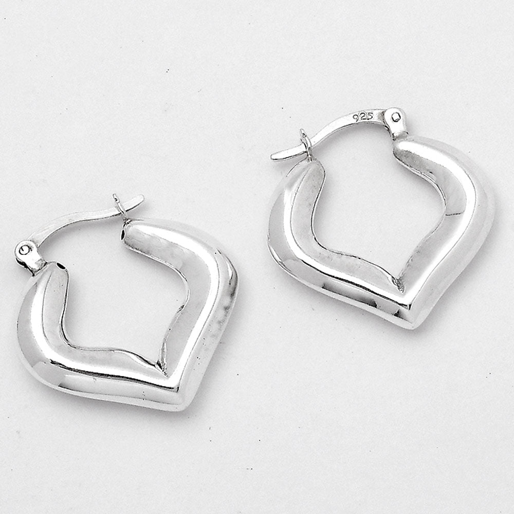 Italian Design Thick Hoop Earrings DGE1041-1