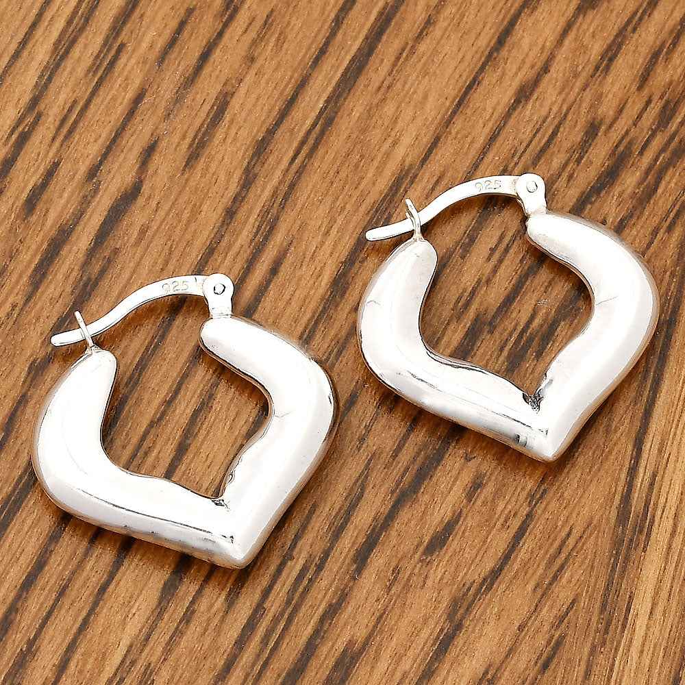 Italian Design Thick Hoop Earrings DGE1041-2