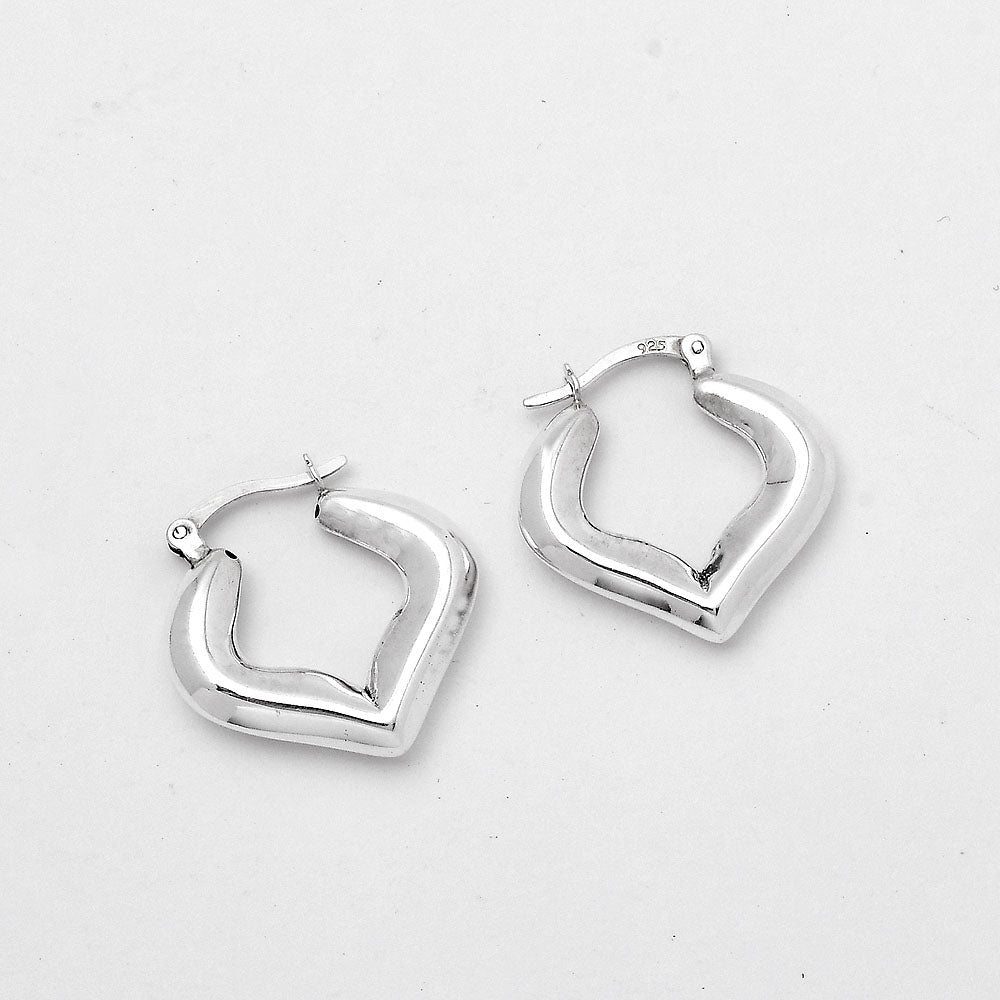 Italian Design Thick Hoop Earrings DGE1041-4
