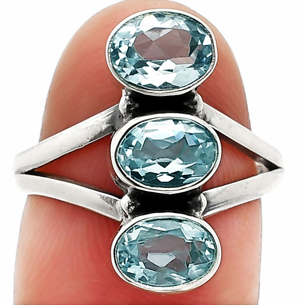Natural Gemstones Oval Shape 925 Silver Ring Size 6-9 Jewelry DGR1140 R-1263-2