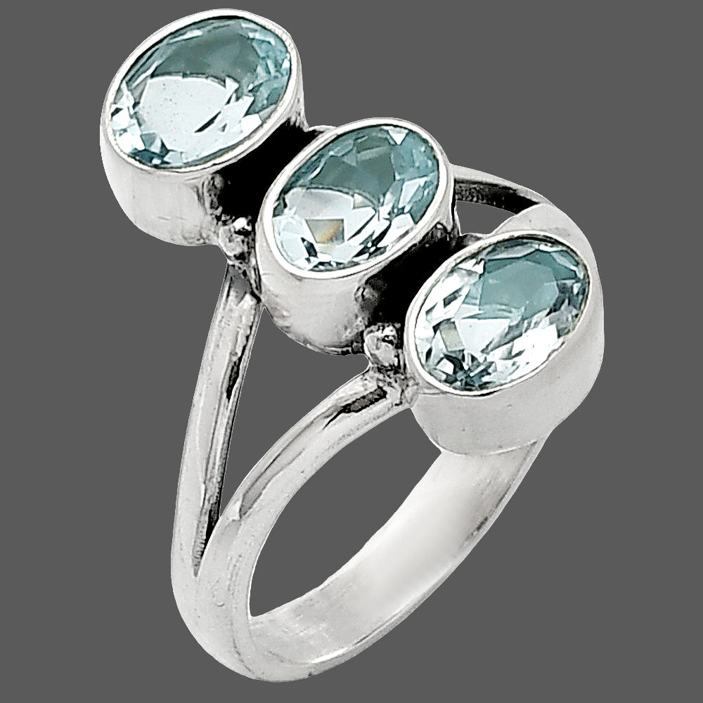 Natural Gemstones Oval Shape 925 Silver Ring Size 6-9 Jewelry DGR1140 R-1263-3