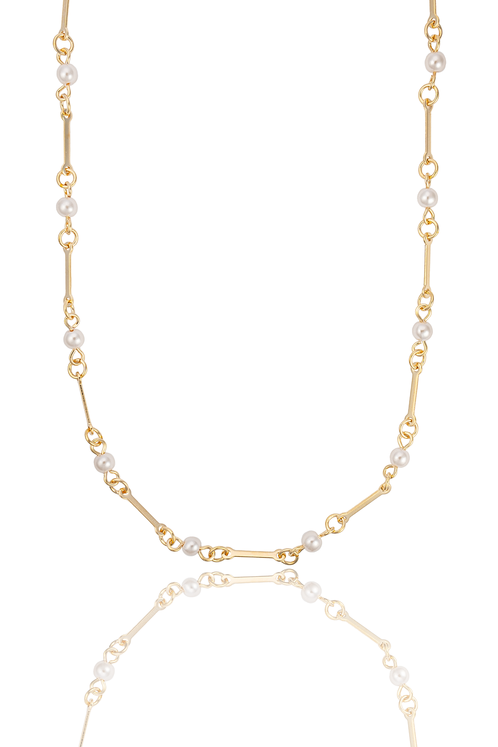 Pearl Bar Chain Anklet (F251A/I127/E223)-1