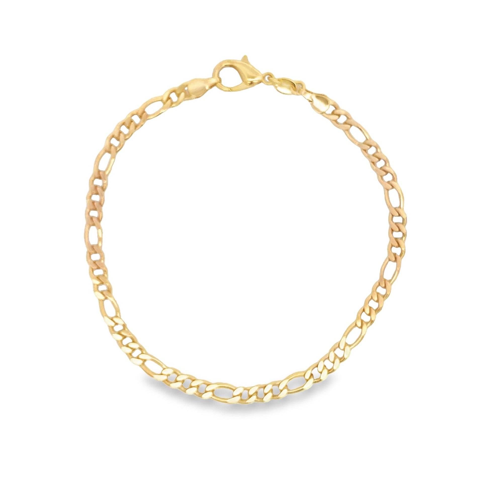 Figaro 4mm Link Chain Anklet (E52)-0