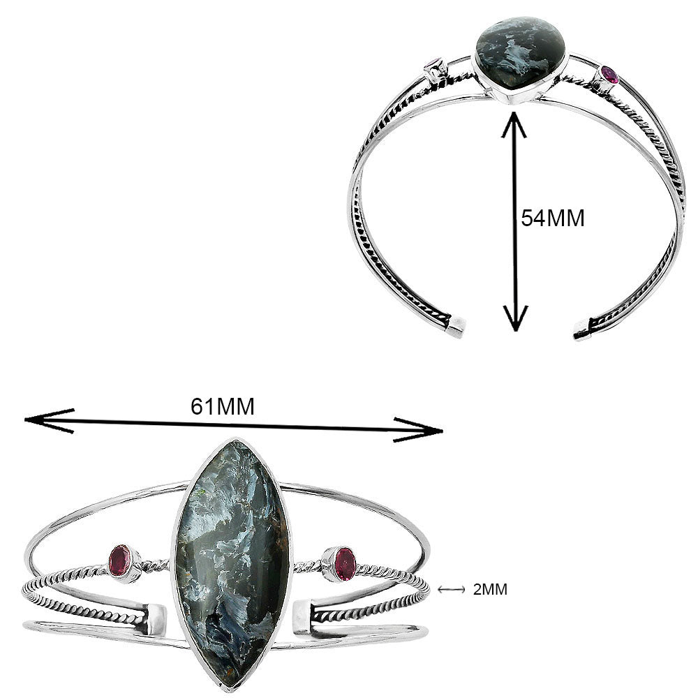 Pietersite - Namibia Cuff Bangle Bracelet B-1011 SDB4330-1