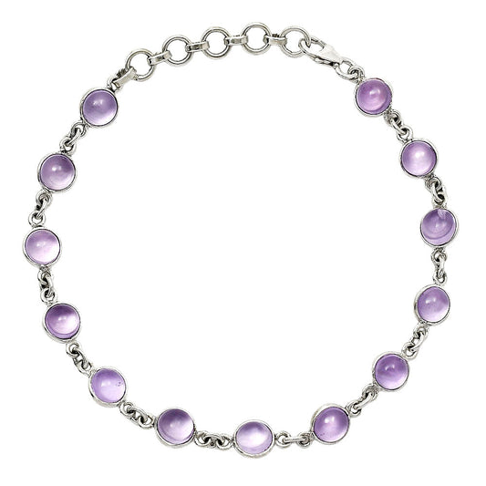 Natural Amethyst Cab - Brazil Bracelet B-1001 SDB5027-0