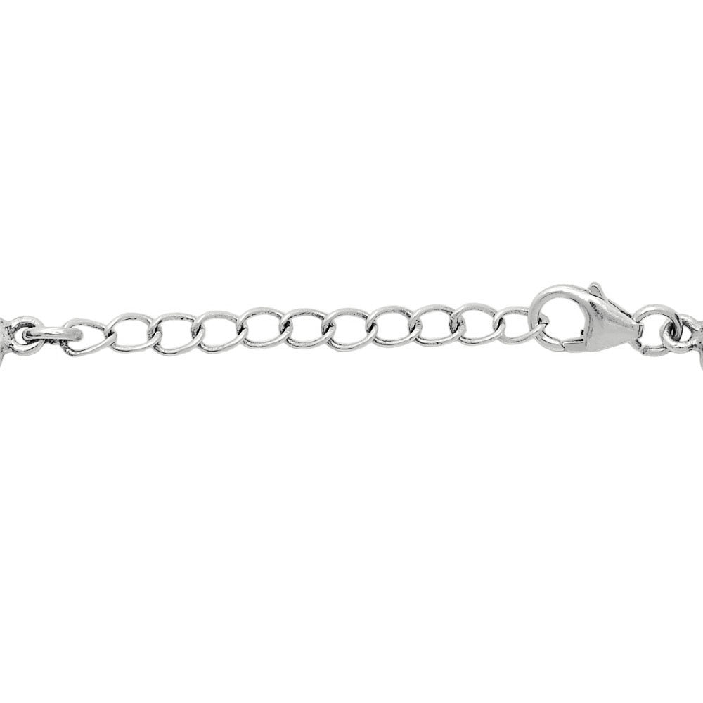 Amethyst Checker Briolette - Brazil Bracelet B-1006 SDB5304-1