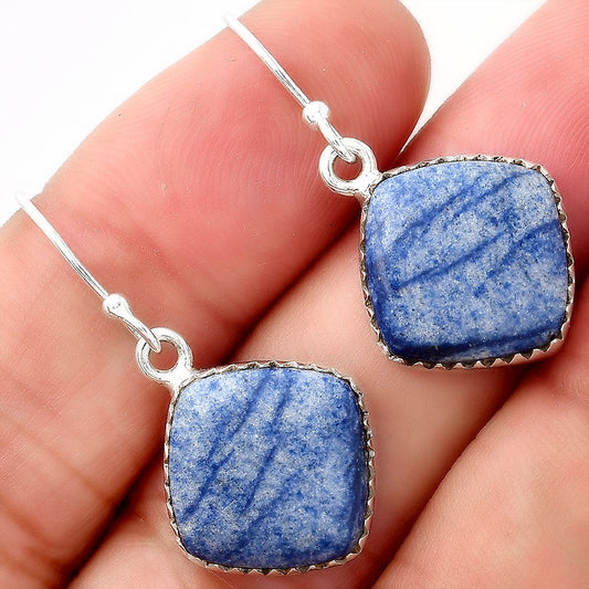 Natural Dumortierite Quartz Earrings E-1113 SDE52770-0