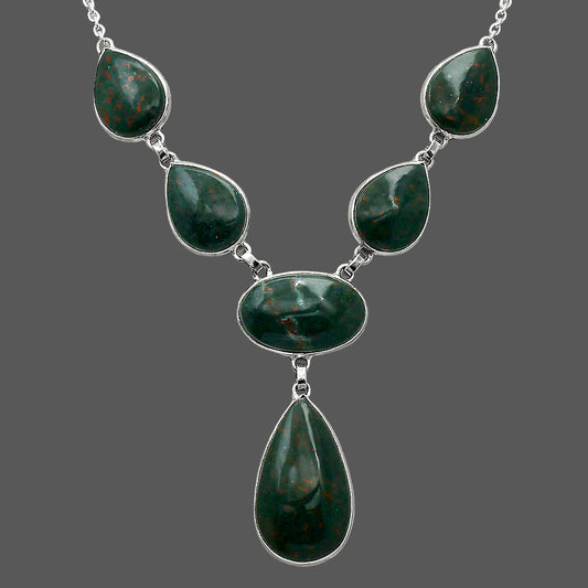 Natural Blood Stone - India Necklace N-1013 SDN2017-0