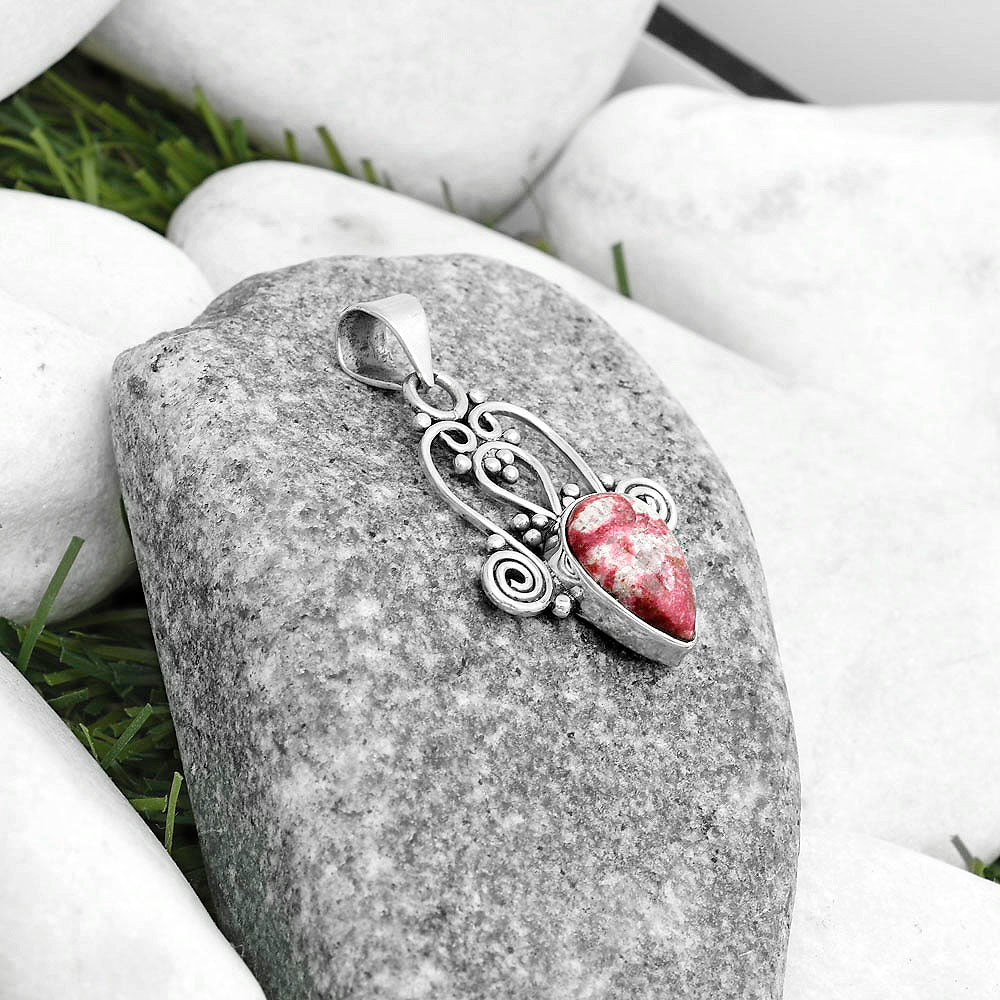 Natural Pink Thulite - Norway Pendant P-1553 SDP121796-1