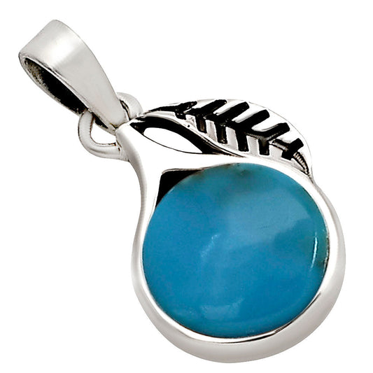 Sleeping Beauty Turquoise Pendant P-1105 SDP158358-0