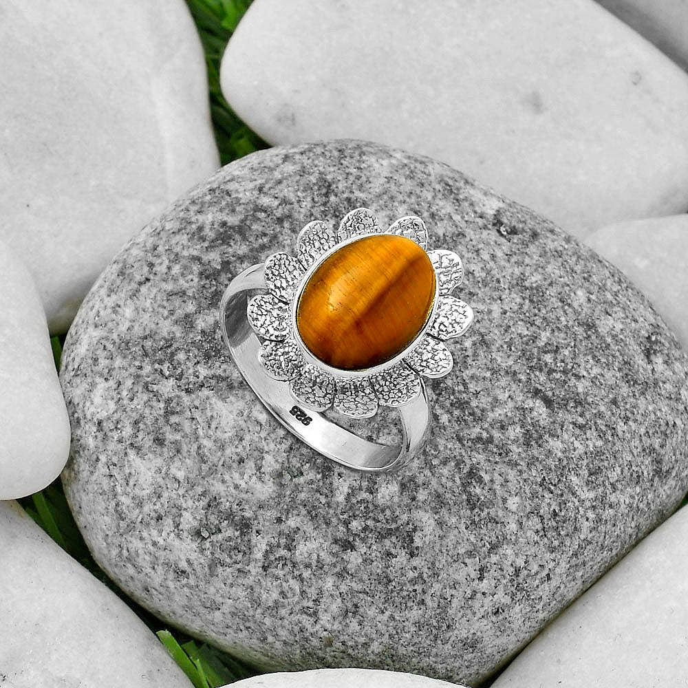 Natural Tiger Eye - Africa Ring size-9.5 R-1241 SDR175781-1