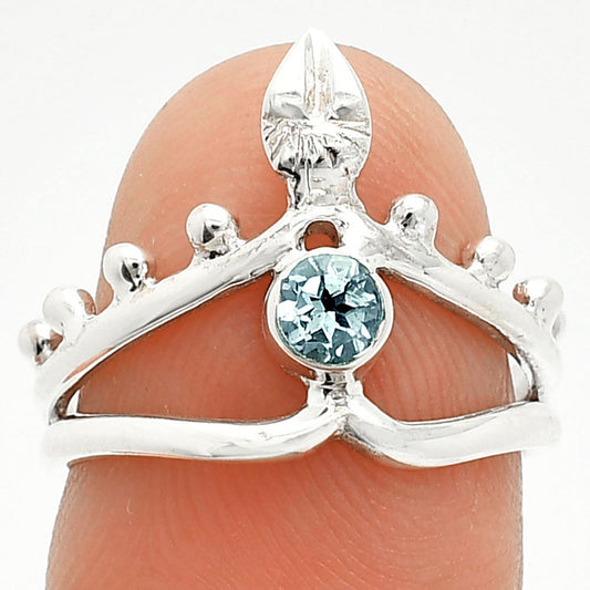 Natural Sky Blue Topaz Ring size-6.5 R-1467 SDR236760-0