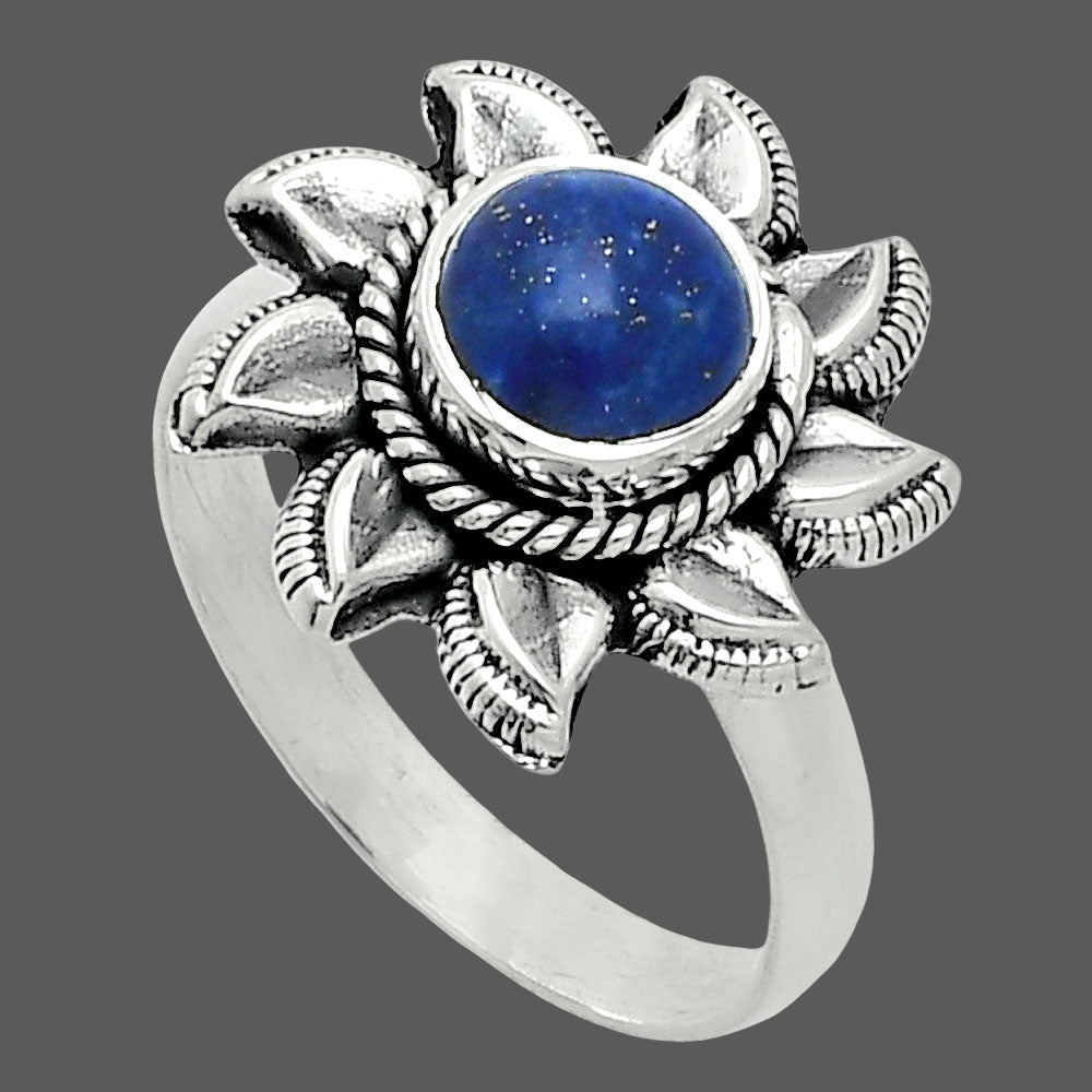 Sun - Lapis Lazuli - Afghanistan Ring size-8 R-1617 SDR244764-2
