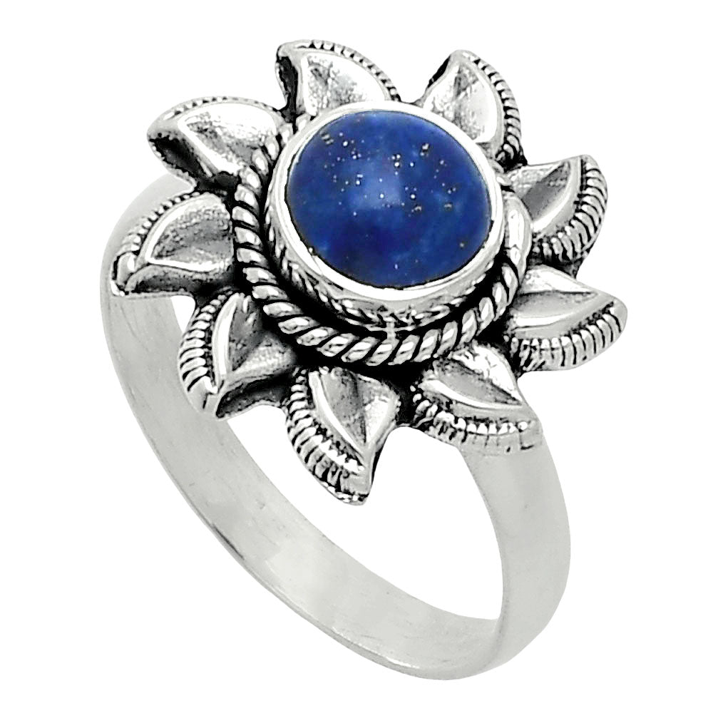 Sun - Lapis Lazuli - Afghanistan Ring size-8 R-1617 SDR244764-1