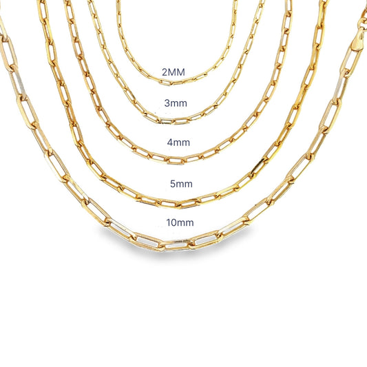 Paper Clip Chain Anklet (E162-E166)-0