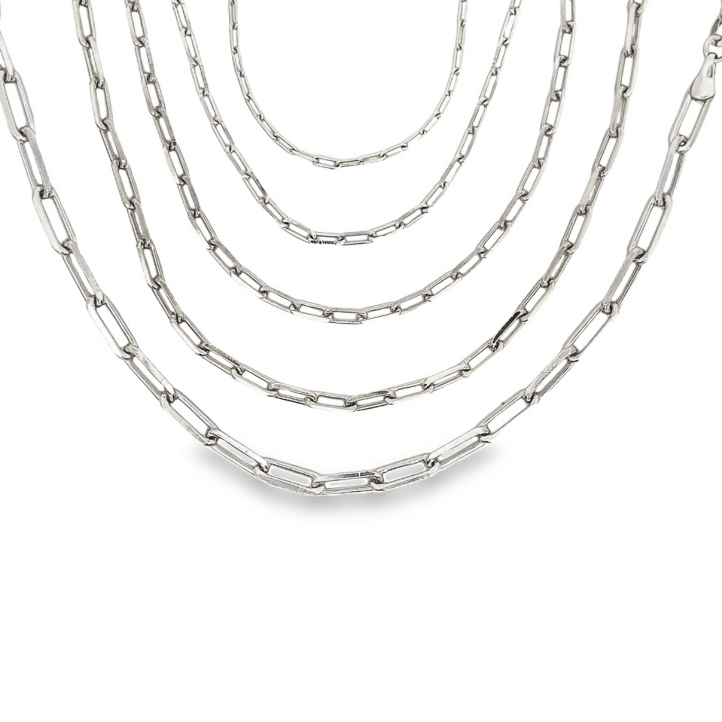 Paper Clip Chain Anklet (E162-E166)-1