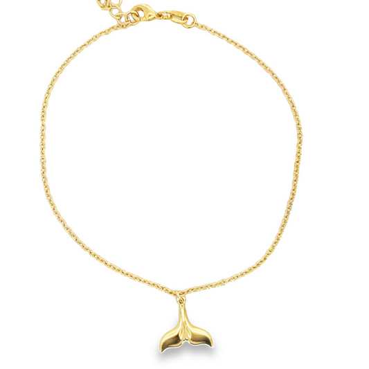 Whale Fish Tail Anklet (E20)-0