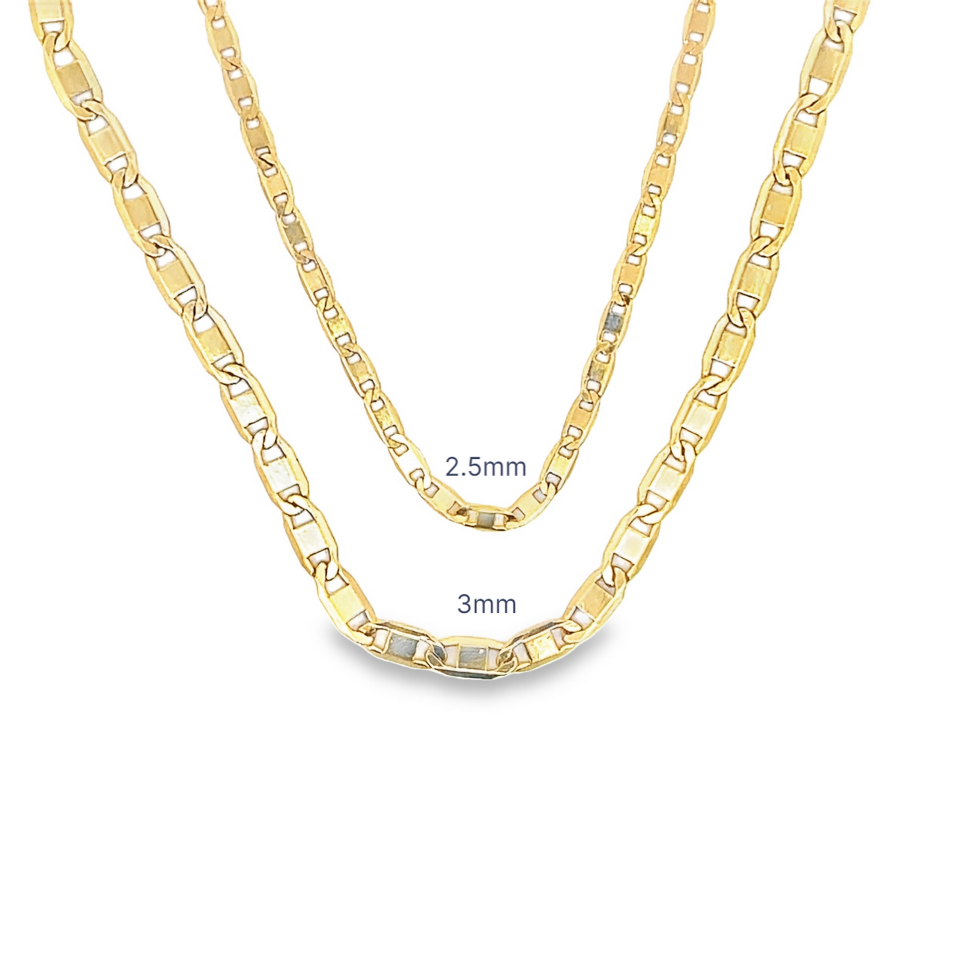 Dainty Gucci Flat Mariner Chain Anklet (E58/E62)-0