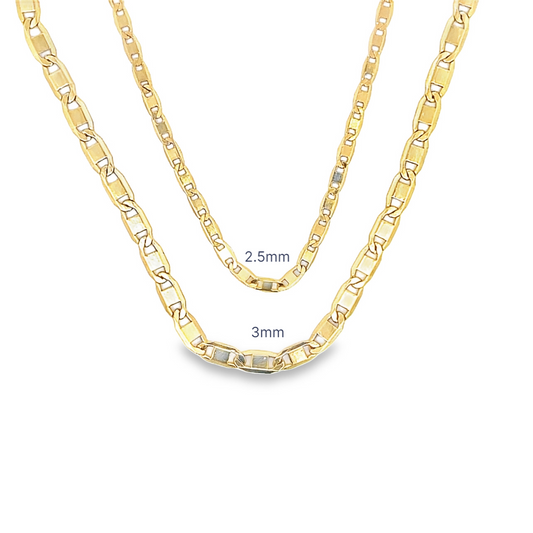 Dainty Gucci Flat Mariner Chain Anklet (E58/E62)-0