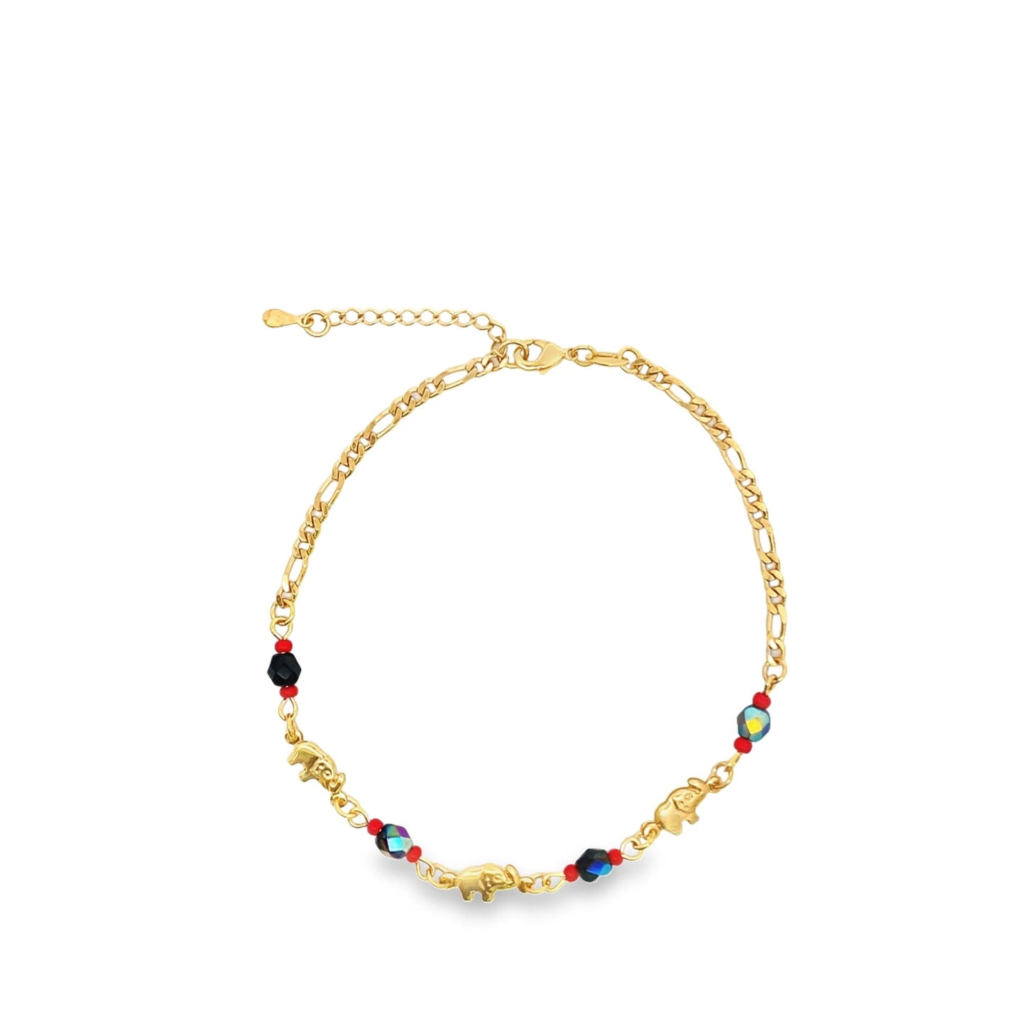 Elephant Azabache Charms Anklet-0
