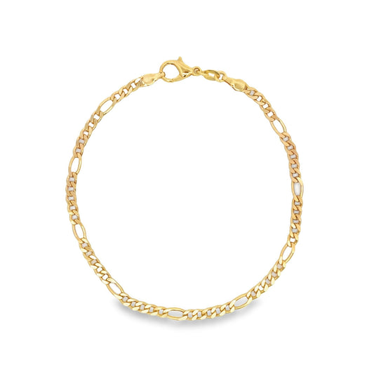 3mm Figaro Chain Anklet (E44)-0